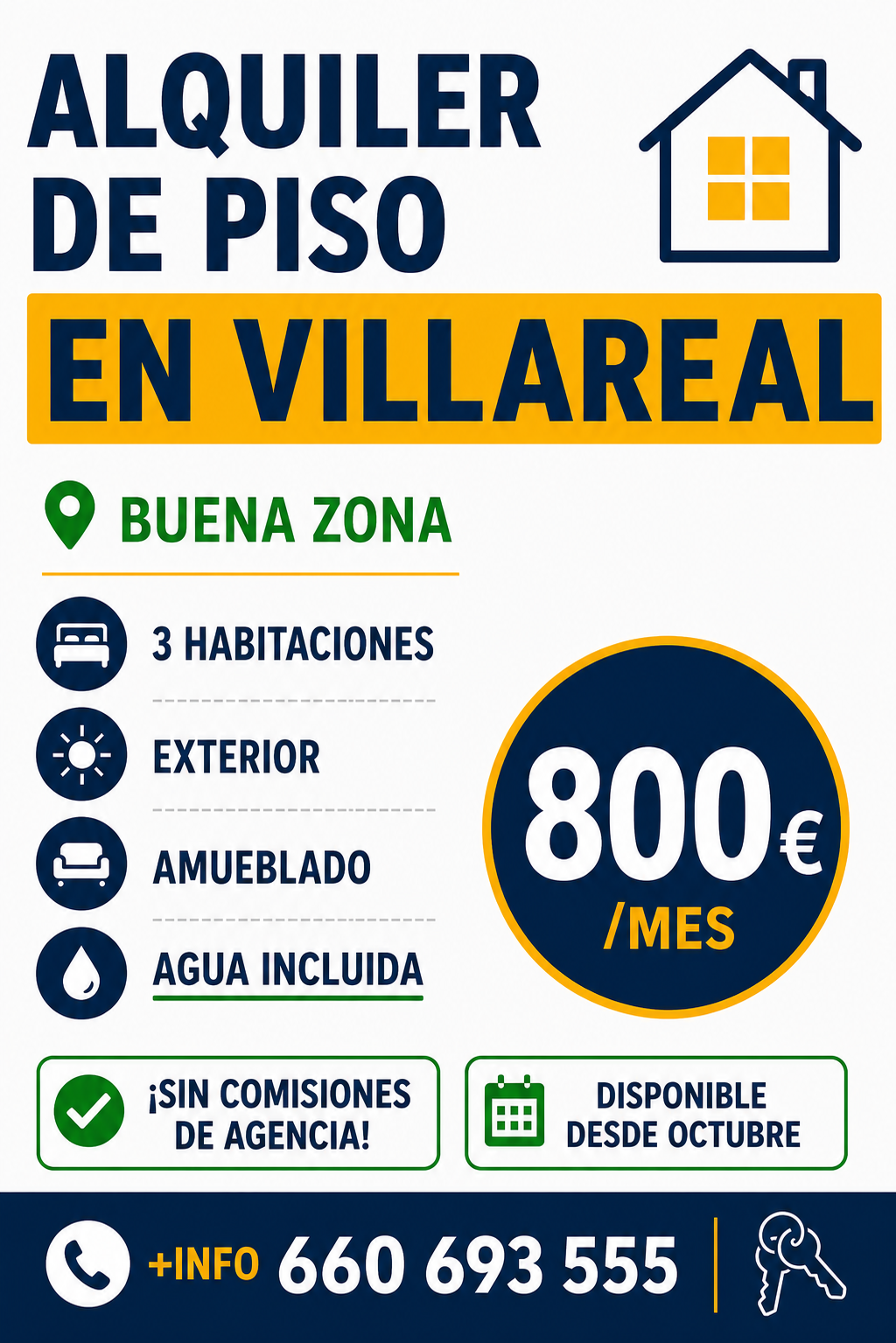 Alquiler de piso en Villarreal