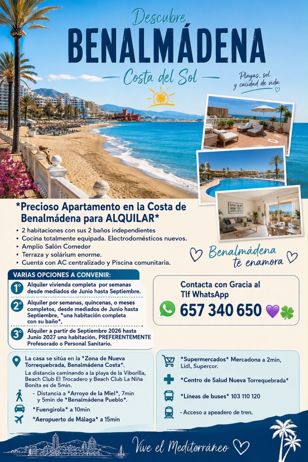 Precioso Apartamento en la Costa de Benalmádena (Málaga)
